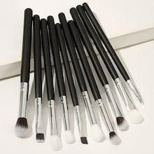 Romwe Two Tone Handle Eye Makeup Brush 10pack
