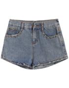 Romwe Vintage Rivet Denim Shorts