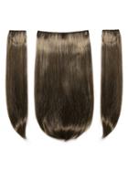 Romwe Dark Brown & Caramel Clip In Hair Extension 3pcs