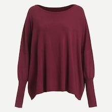 Romwe Gigot Sleeve Oversized Sweater