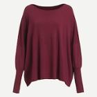 Romwe Gigot Sleeve Oversized Sweater