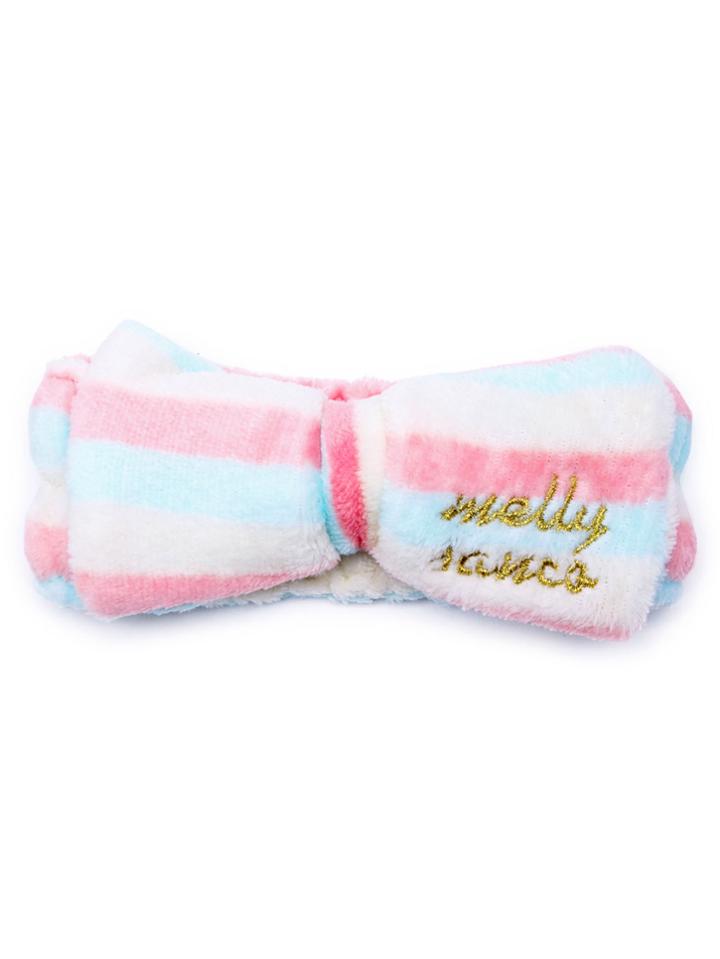 Romwe Multicolor Big Bow Cute Soft Makeup Headband