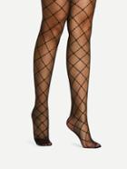 Romwe Quilted Design Pantyhose Stockings