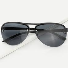 Romwe Men Rimless Sunglasses