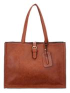 Romwe Brown Magnetic Buckle Shoulder Bag Two Pieces