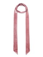 Romwe Velvet Skinny Scarf