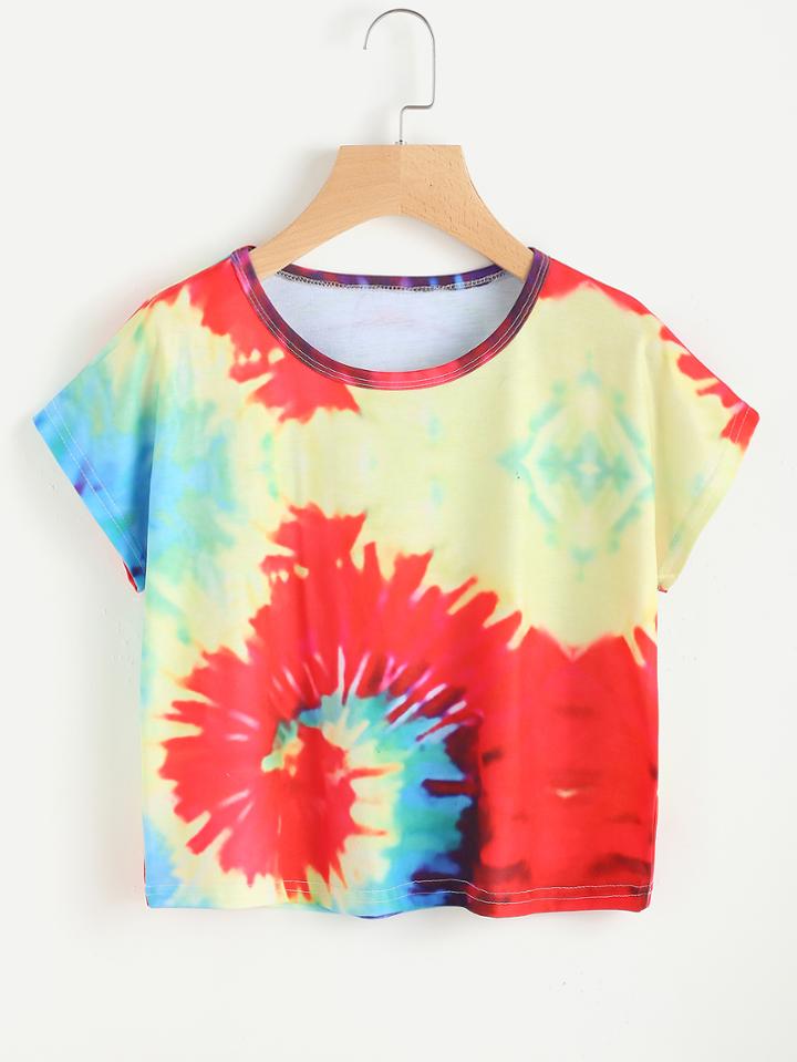 Romwe Water Color Tee