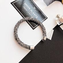 Romwe Glitter Stone Cuff Bracelet 1pc