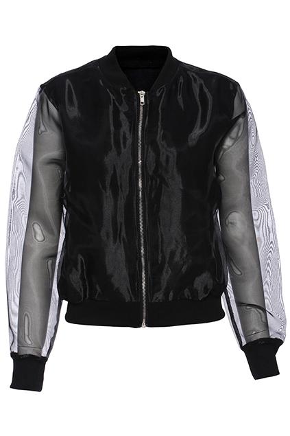Romwe Limited68 Print Black Jacket