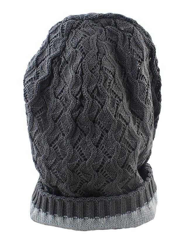Romwe Fashionable Woolen Grey Ladies Knitted Beanie Hat