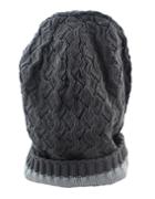 Romwe Fashionable Woolen Grey Ladies Knitted Beanie Hat