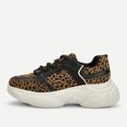 Romwe Leopard Print Chunky Sole Sneakers