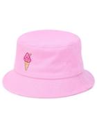 Romwe Ice Cream Embroidery Bucket Hat