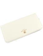 Romwe White Imperial Crown Embellished Clutch Bag