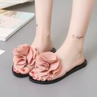 Romwe Flower Decor Flat Slippers