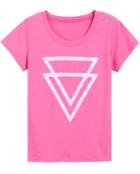 Romwe Round Neck Triangle Print T-shirt
