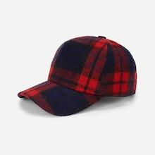 Romwe Christmas Plaid Baseball Cap