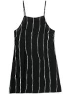 Romwe Spaghetti Strap Vertical Striped Dress