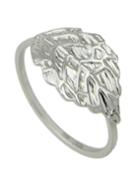 Romwe Silver Plated Leaf Shaped Rings