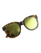 Romwe Leopard Oversized Sunglasses