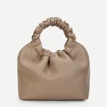 Romwe O-ring Handle Pu Bag With Strap