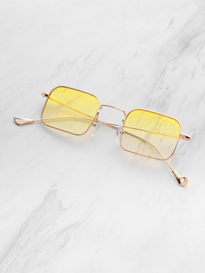 Romwe Ombre Square Lens Sunglasses