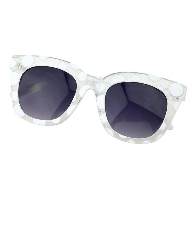 Romwe White Square Shaped Sunglasses