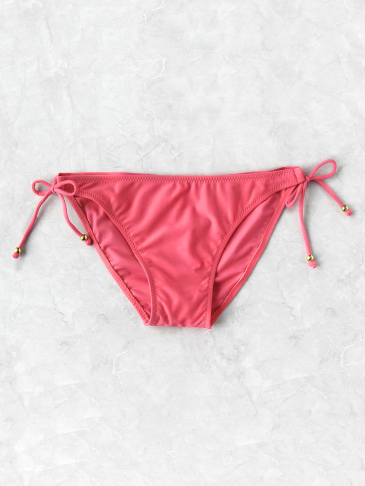Romwe Side Tie Bikini Bottom