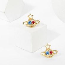 Romwe Star & Planet Stud Earrings