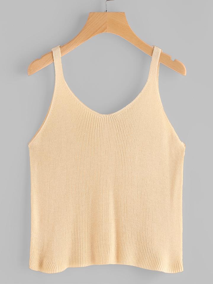 Romwe Knit Cami Top