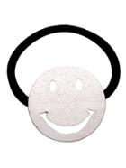 Romwe Silver Smiley Face Hollow Out Hair Tie