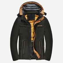 Romwe Men Embroidery Detail Detachable Hooded Coat