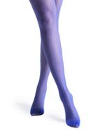 Romwe Royal Blue Glitter Lurex Pantyhose Stockings