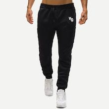 Romwe Men Letter Print Drawstring Pants