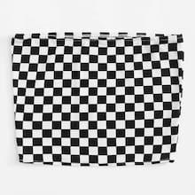 Romwe Plus Checkerboard Tube Top