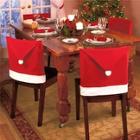 Romwe Christmas Hat Chair Back Cover 1pc