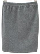 Romwe Ribbed Bodycon Dark Grey Skirt