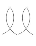 Romwe Black Plated Stick Earrings