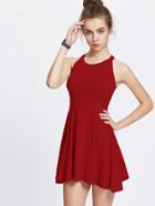 Romwe Empire Waist Circle Dress