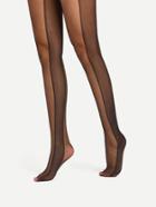 Romwe Two Tone Mesh Tights