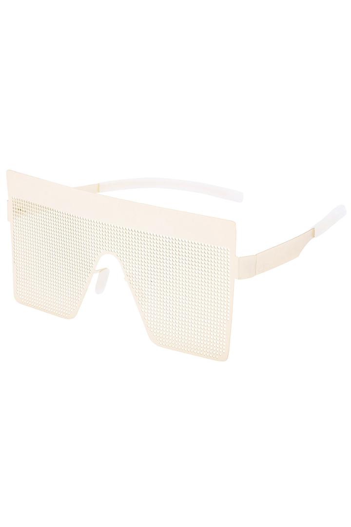 Romwe Romwe Golden Mesh Enclosure Style Sunglasses