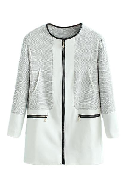 Romwe Color Block Coat