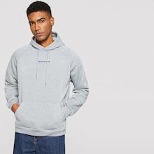 Romwe Guys Raglan Sleeve Letter Embroidery Hoodie