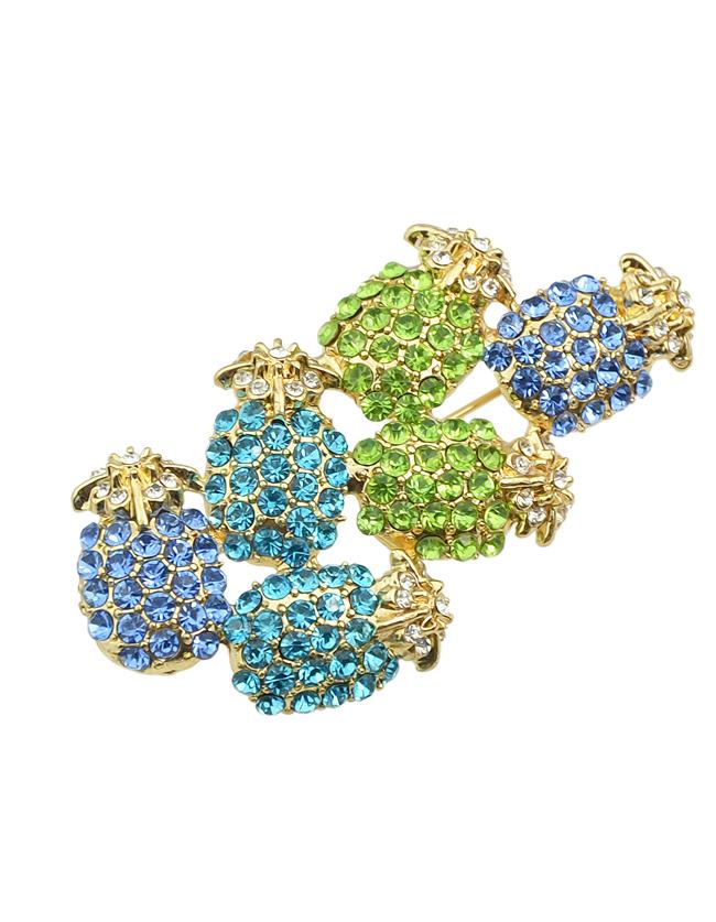 Romwe Cute Rhinestone Brooch For Women