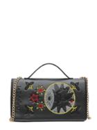 Romwe Graphic Embroidery Chain Shoulder Bag