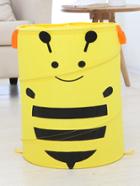 Romwe Bee Print Bucket Organizer