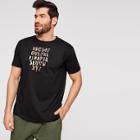Romwe Guys Colorful Letter Print Tee