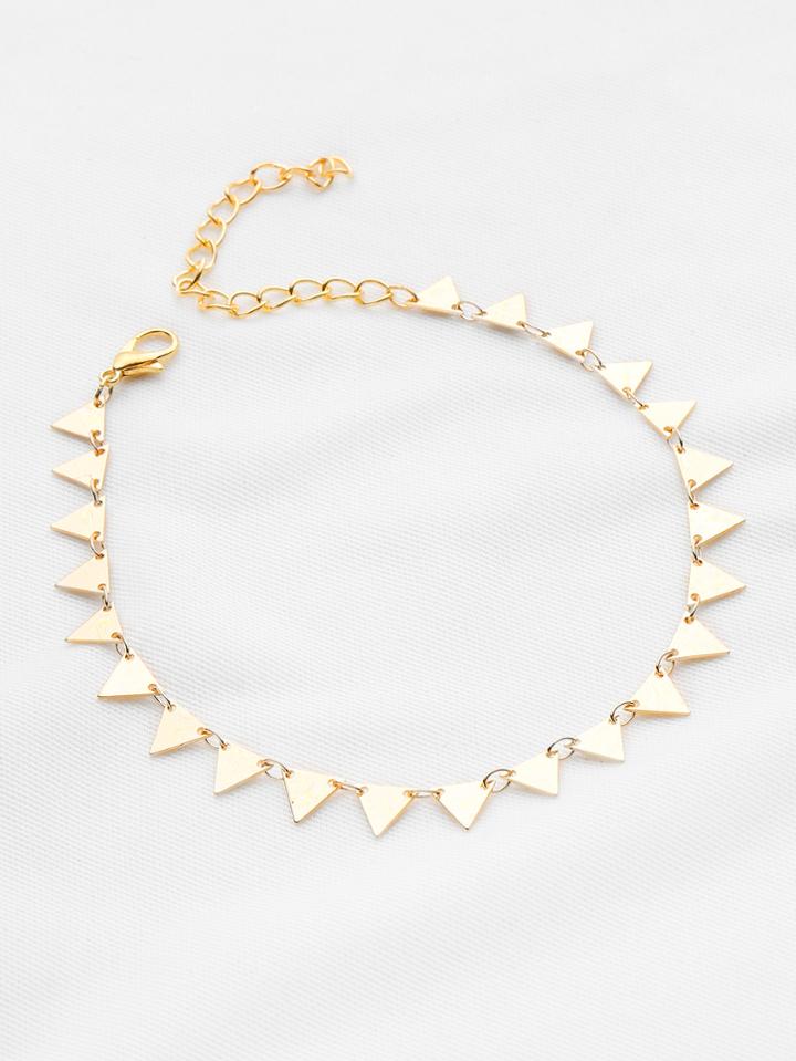 Romwe Geometric Triangle Bracelet