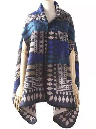 Romwe Geometric Pattern Beige Scarf
