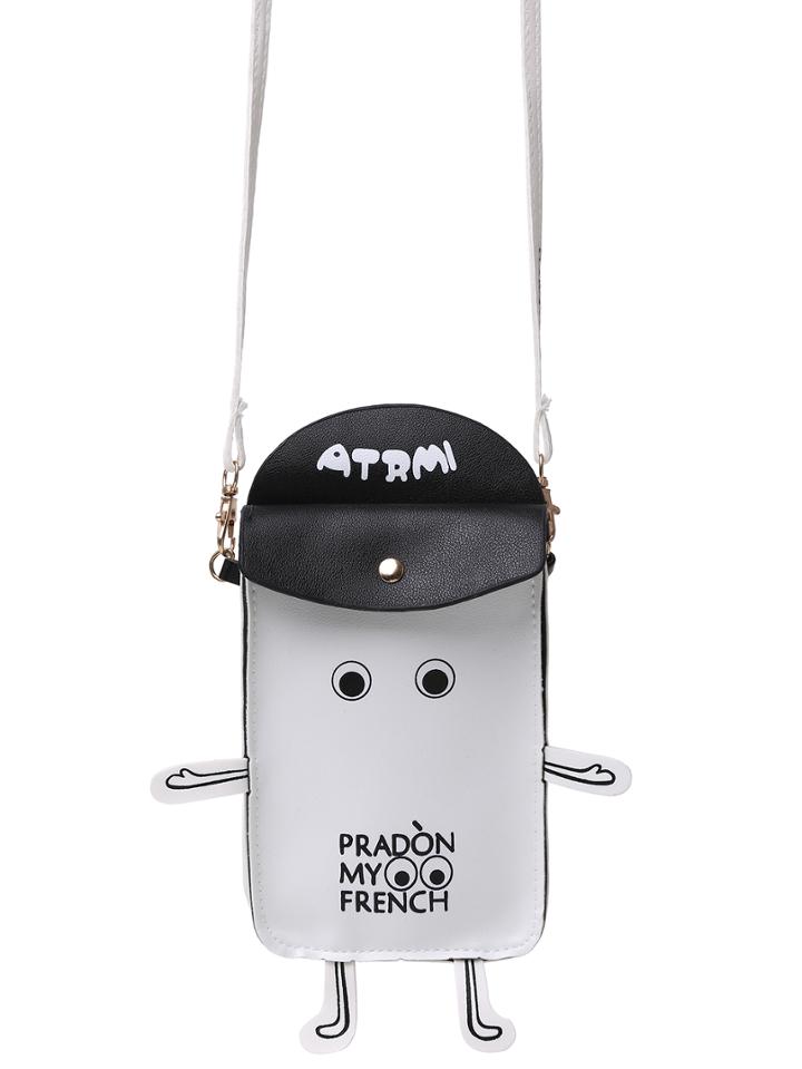 Romwe Lovely Box-man Shoulder Bag